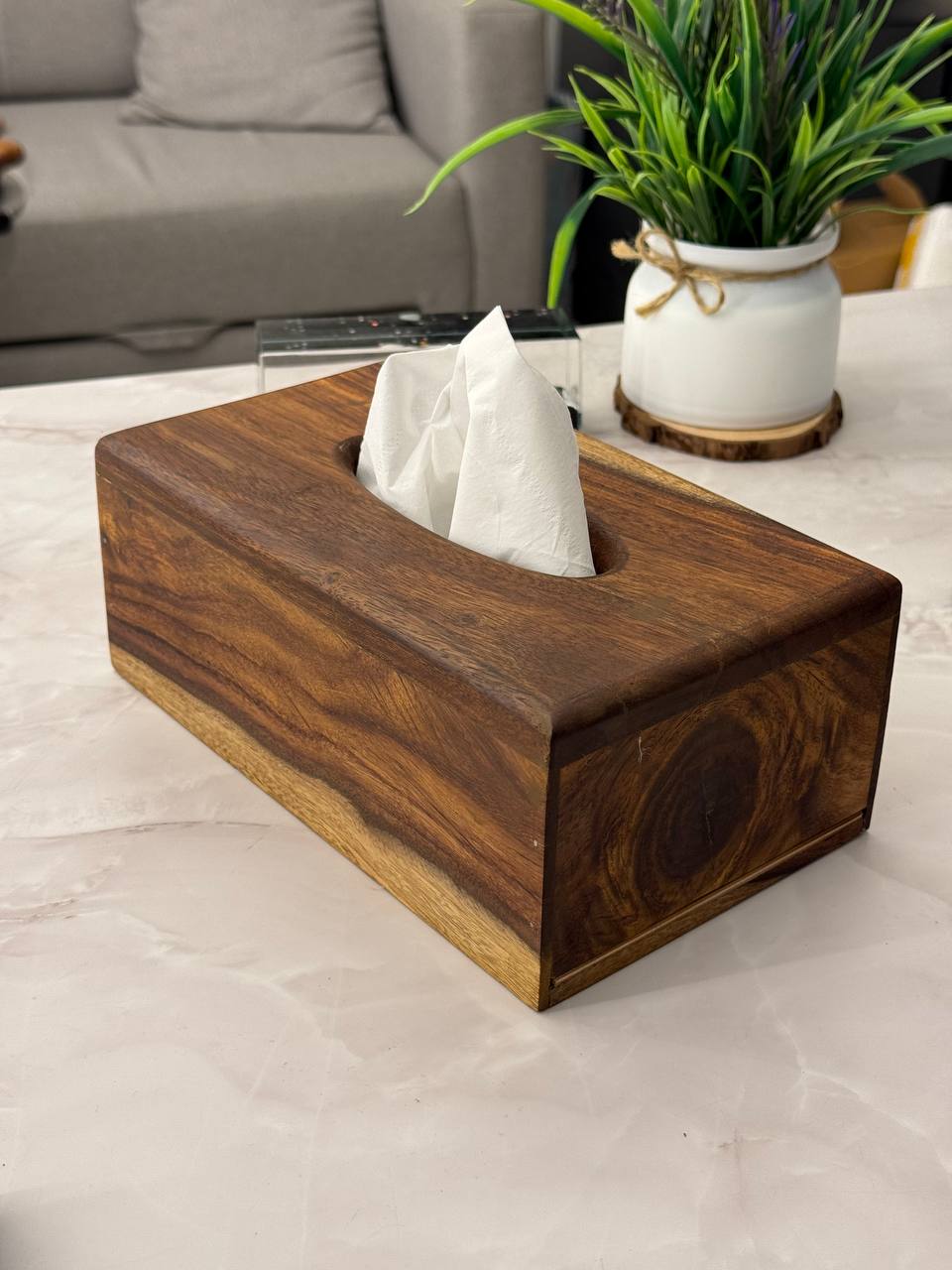 Wooden Tissue Box