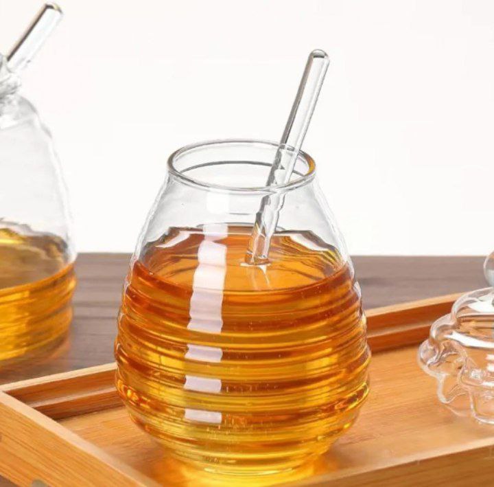 Glass Honey Jar